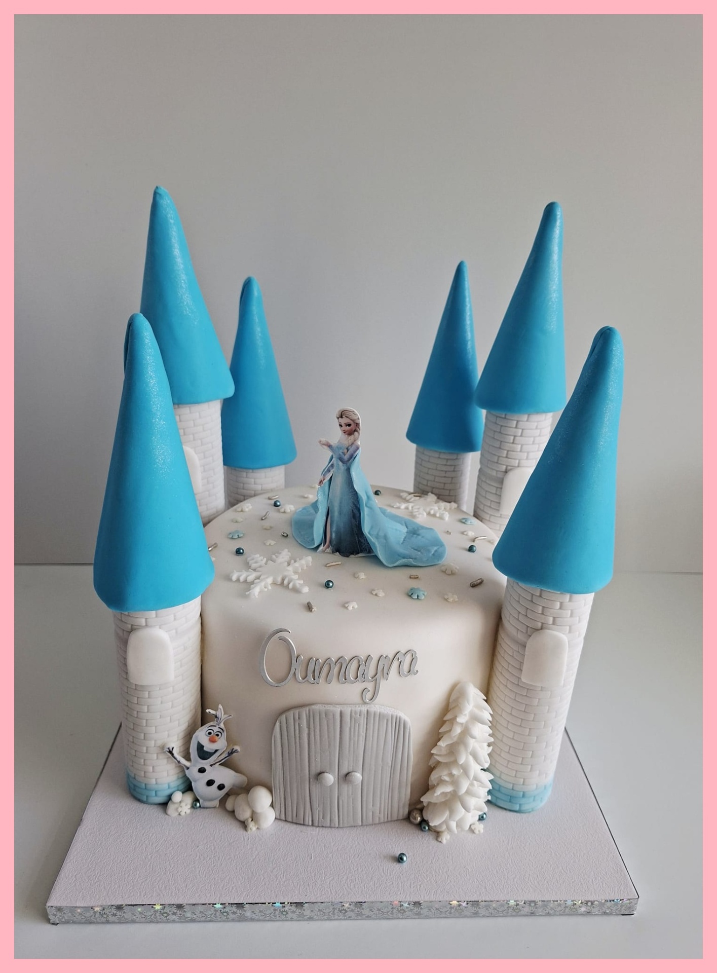 Frozen Castle Cake